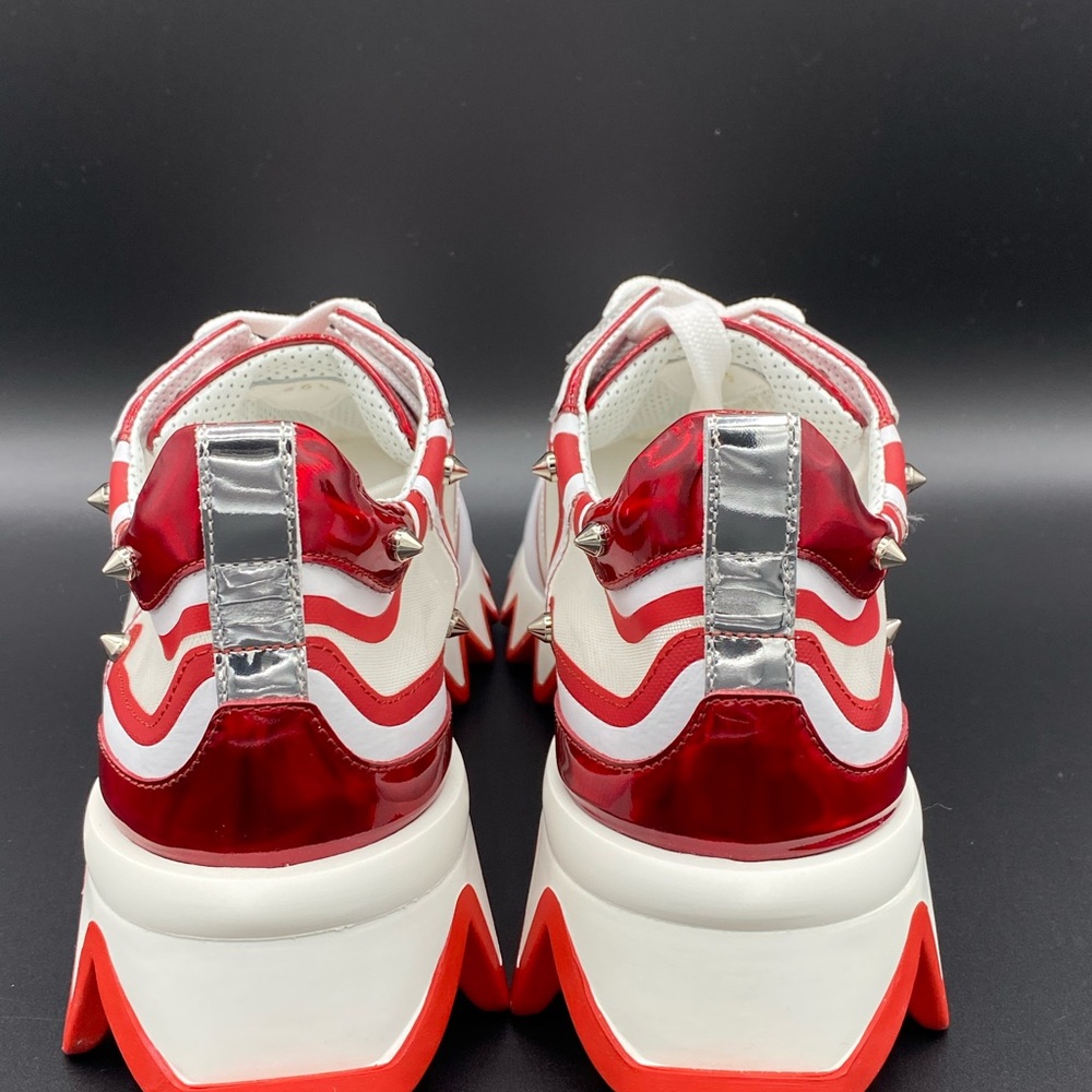 Christian Louboutin White and Red Women’s Sneakers - Picture 5 of 7